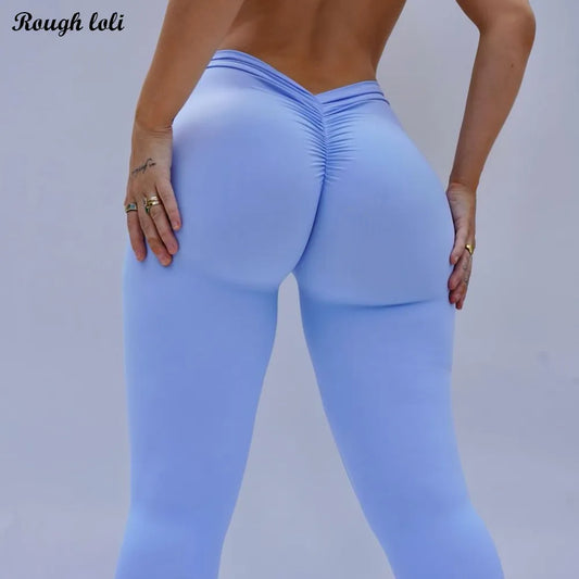 Nylon V Back Yoga Pants