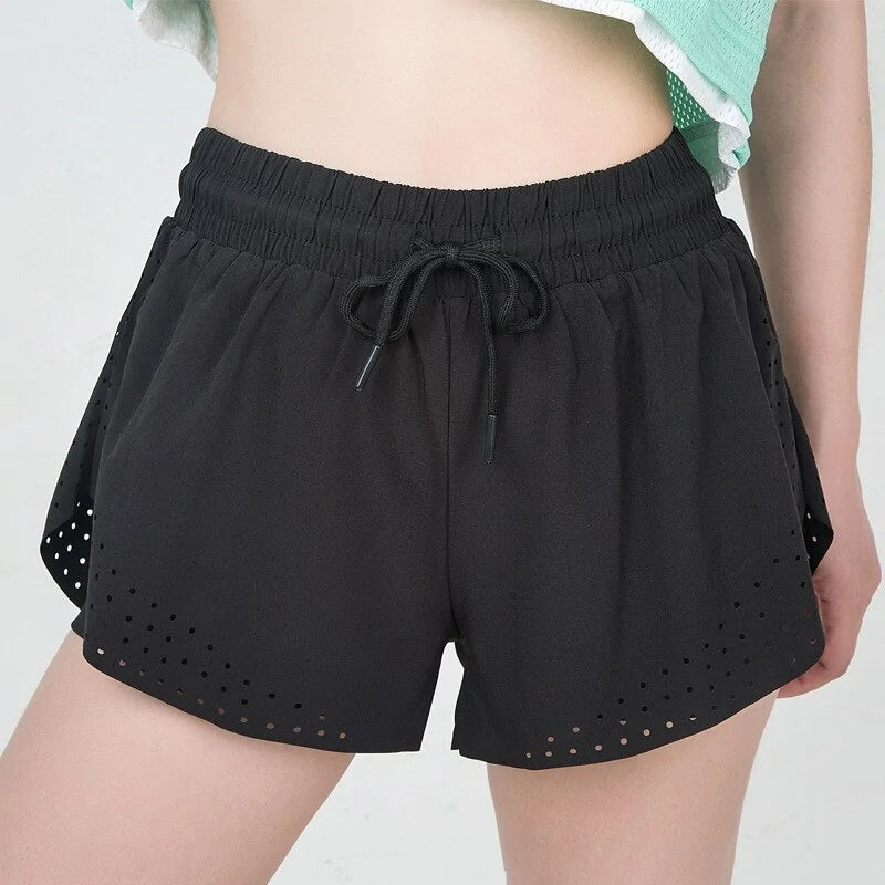 Double-layer Two-Piece Yoga Shorts