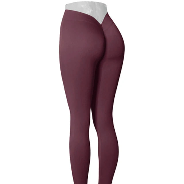 Nylon V Back Yoga Pants